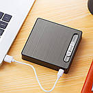 Запальничка usb з футляром 20 шт. у подарунковому пакованні US-613, фото 5