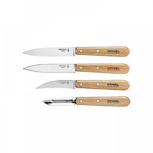 Набір кухонних ножів Opinel Les Essentials OLIVE 4 шт. (002163)