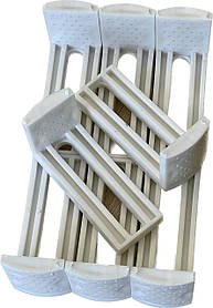 Комплект кріплення екрану піддону, пластиковий, білий (упп) - 8 шт.