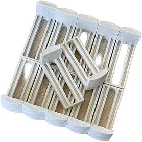 Комплект кріплення екрану піддону, пластиковий, білий (упп) - 12 шт.