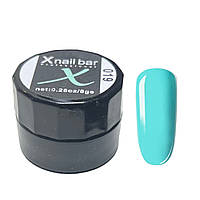 Гель-краска для нігтів X Nail Bar Professional 019, блакитна, 8 г