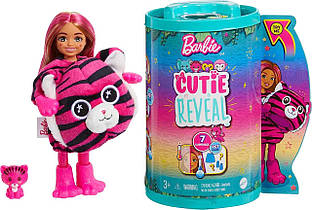 Лялька Барбі Джунглі в костюмі тигреня Barbie Cutie Reveal Chelsea Small Doll HKR15