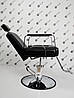 Перукарське чоловіче Барбер Bronx крісло з підголівником крісла для барбершопа, фото 7