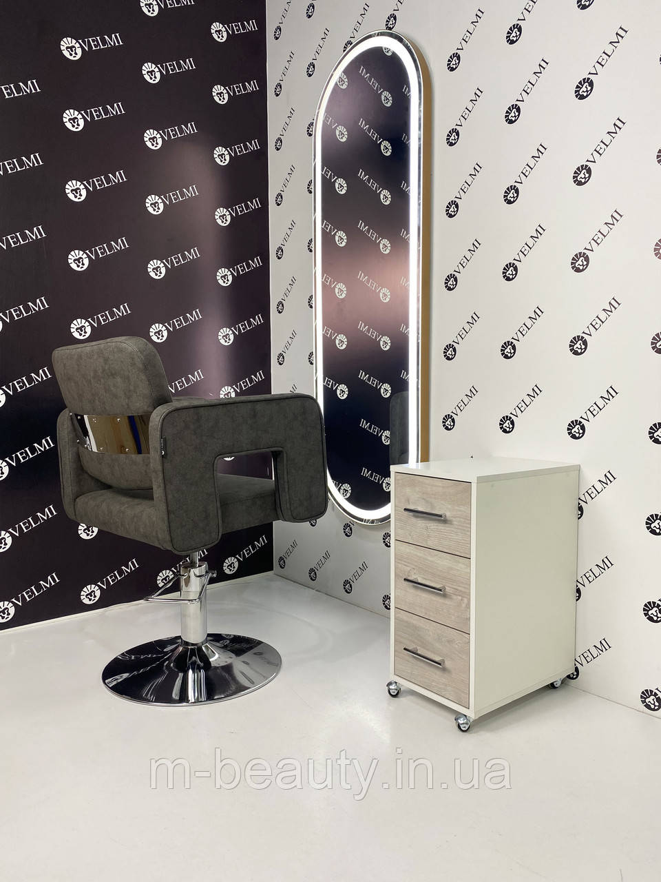 Перукарський комплект меблів 3в1 Gloria&Silver (VM729+932+871)