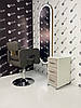Перукарське крісло Silver в салон краси крісло для клієнтів перукаря ГІДРАВЛІКА + база ДИСК ХРОМ VM871, фото 9