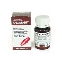 Dexodent Ecopack, антисептичний порошок з гідрокартизоном для пломбування кореневих каналів, 20г.