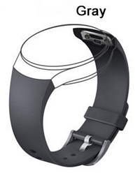 Силіконовий ремінець Primo для годин Samsung Gear S2 Sports SM-R720 / SM-R730 Grey