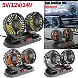 Автомобільний вентилятор 24 В подвійний із регулюванням, фото 6