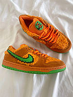 Женские Кроссовки Nike Sb Dunk х Grateful Dead Orange женские найк данк оранжевые замша