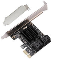 Контроллер DIEWU PCI-E на 4 порта SATA3 (6 Gb/s) PCI-E-4xSATAIII-Marvell 9215