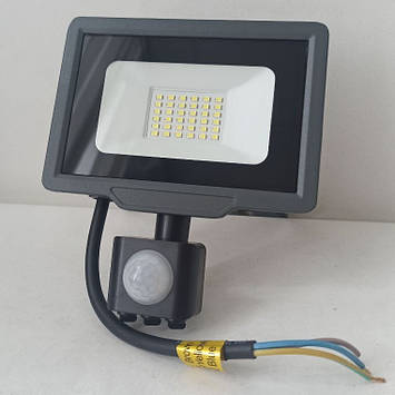 Прожектор світлодіодний 30W SMD AVT2-IC Sensor 3000Лм Білий холодний 6000К ip65