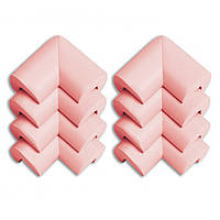 Набор защитных уголков Twins Protection (8 шт), розовый