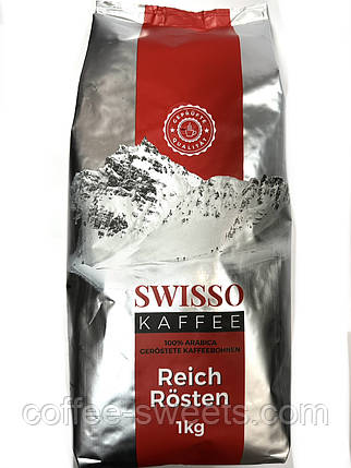Кава в зернах Swisso Kaffee Reich Rosten 100% арабіка 1 кг, фото 1
