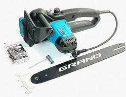 Пила ланцюгова електрична Grand ПЦ-2600, Eлектропіла для дерева ( Шина 35.5 см,2600 Вт)
