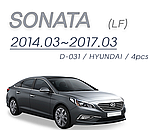 Молдинги дверей хромированные Hyundai Sonata LF 2014-2017 (Kyoung Dong/Корея), фото 7