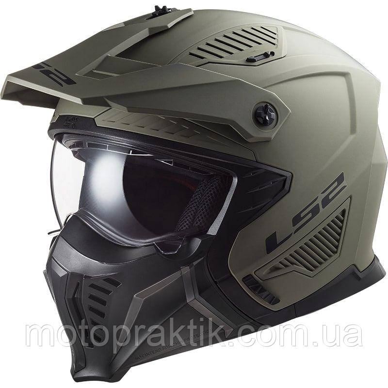 LS2 OF606 Drifter Solid Matt Sand, XS Мотошолом лицевик