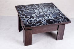 Стіл трансформер Дельта зі склом