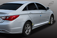 Молдинги дверей хромированные Hyundai Sonata YF 2009-2014 (Kyoung Dong/Корея)