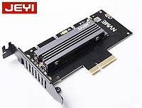 Адаптер JEYI M.2 NVME SSD + Радиатор JEYI to PCI-E x4 M-Key (SK4-007)