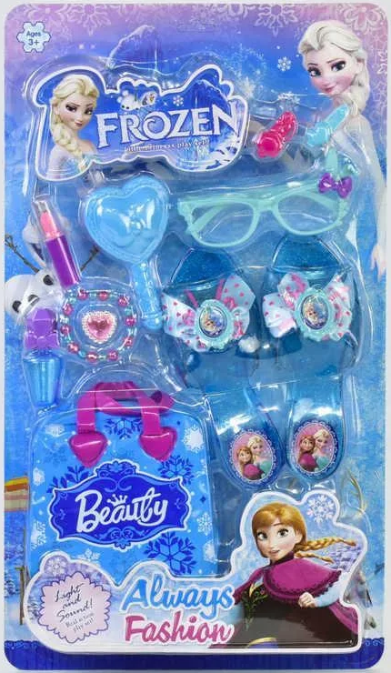 Аксесуари Ельзи для дівчинки - туфлі, сумочка, гребінець, окуляри, сережки, браслет