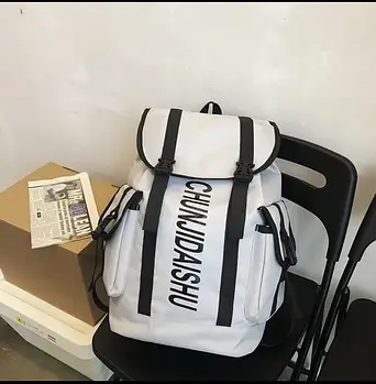 Рюкзак сірий спортивний міський 45*30 см на блискавці з кишенею Kay