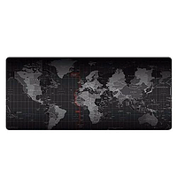 Килимок для миші black map (карта світу) (70*30) (в коробці)
