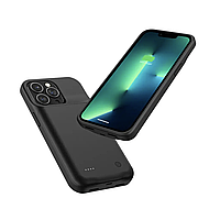 Чехол аккумулятор AmaCase для iPhone 13 Pro Max (Черный - 4500 мАч), Чехол повербанк для айфона 13 про макс