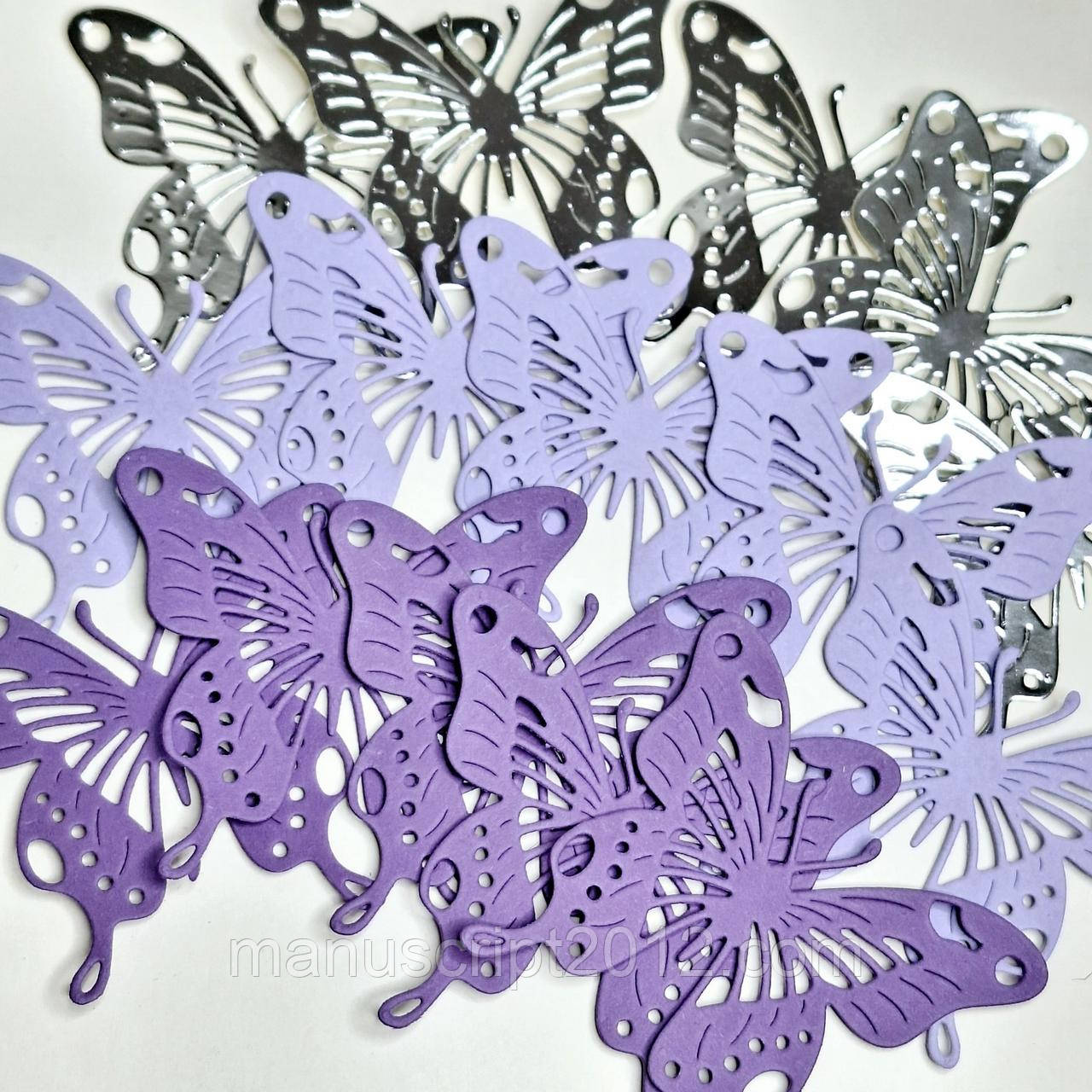 Висічки з картону для скрапбукингу "Метелики"
