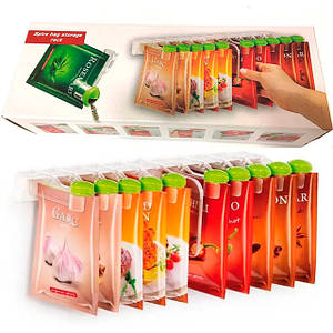 Органайзер дозатор для спецій із підвісною планкою Spice Bag Storage