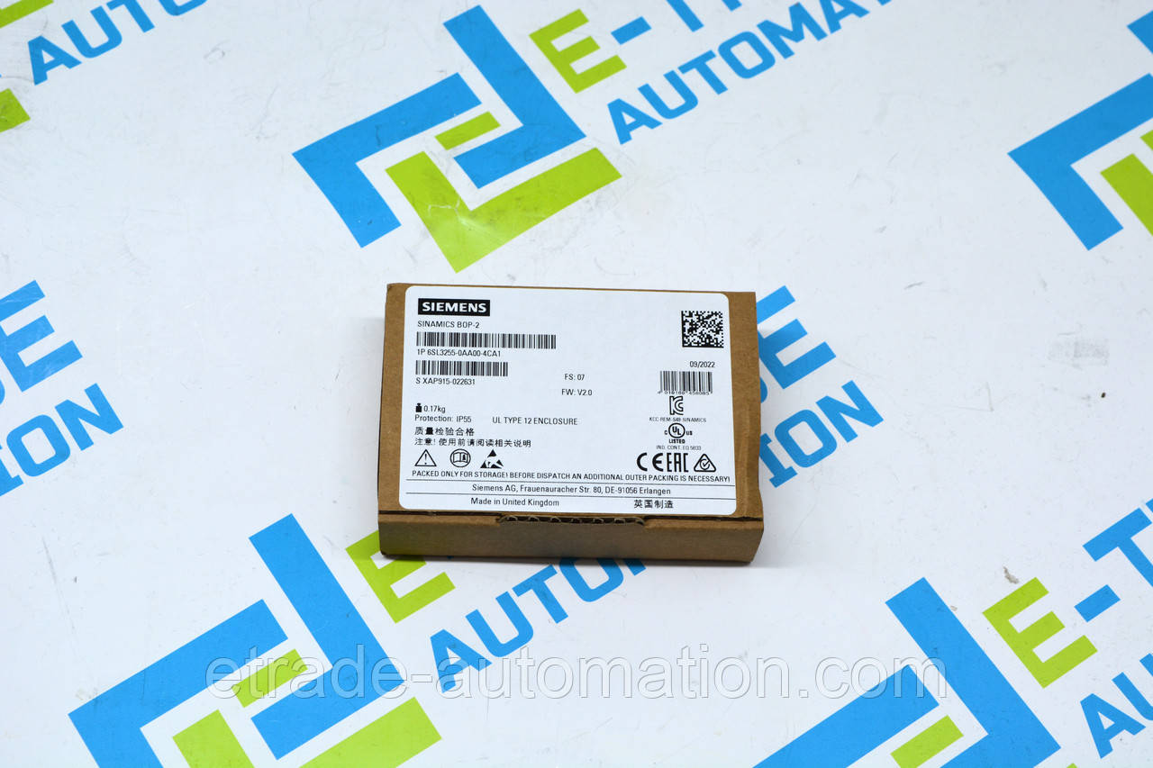 Панель оператора Siemens 6SL3255-0AA00-4CA1