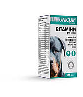 Вітаміни Unicum Premium "здорові зуби та кістки" для собак 100 табл. 100 г