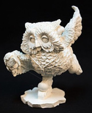 Гіпсові фігурки для розфарбовування СОВА НА РОЛИКАХ СР-126 Висота 126 мм