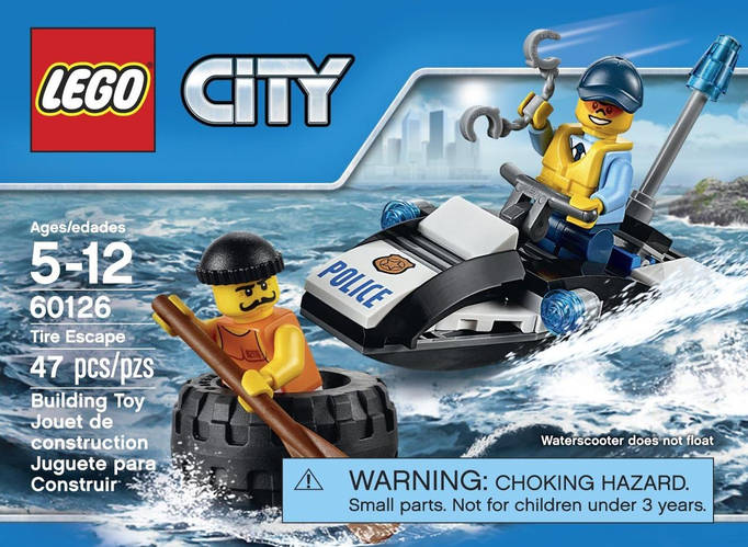 Купить Конструктор Лего Сити Водный Скутер City Tire Escape Lego 60126 ...