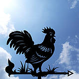 Флюгер Півень, Півник, Когут, флюгер на дах з металу 2 мм., фото 10