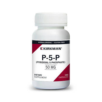 Kirkman labs Вітамін В6 (піридоксал-5-фосфат) 50 mg P-5-P, 100 капсул.