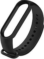 Ремешок UWatch Replacement Silicone Band For Xiaomi Mi Band 5/6/7 Black