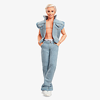 Кукла Кен Барби Раян Гослинг в джинсовом костюме Barbie The Movie Ken In Denim Matching Set HRF27
