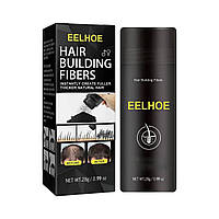 Пудра для волос Eelhoe оттеночная для придания объёма и коррекции линии роста волос серо-чёрная