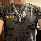 Срібний масивний комплект Щит із зображенням Архангела Михаїла 925 проба, фото 3