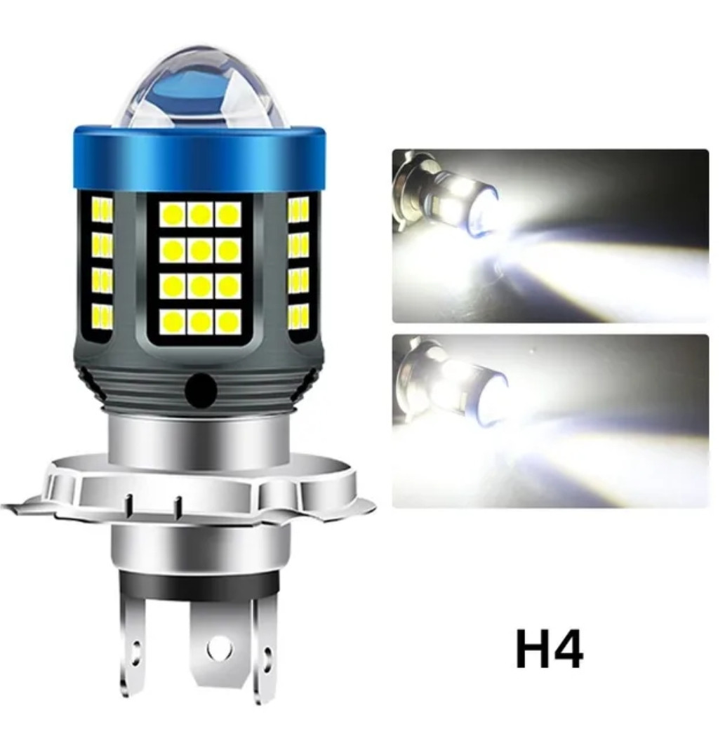 Светодиодная лампа для мотоциклов скутеров H4 LED Moto 12-48 V - фото 1 - id-p1893944442