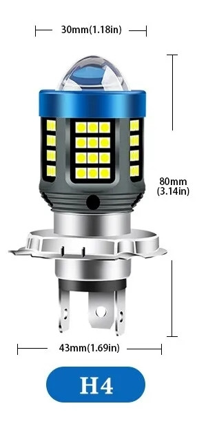 Светодиодная лампа для мотоциклов скутеров H4 LED Moto 12-48 V - фото 2 - id-p1893944442