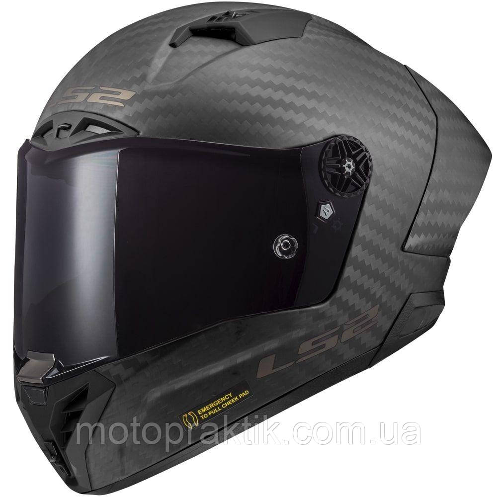 LS2 FF805 Thunder C GP Aero Spoiler Matt Black, XL Мотошолом інтеграл спортивний з окулярами
