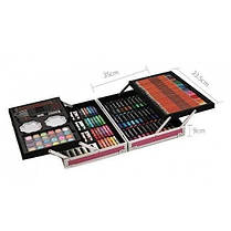 Дитячий набір для творчості Єдиниріг 145 предметів в алюмінієвій валізі, Набір для малювання, фото 4