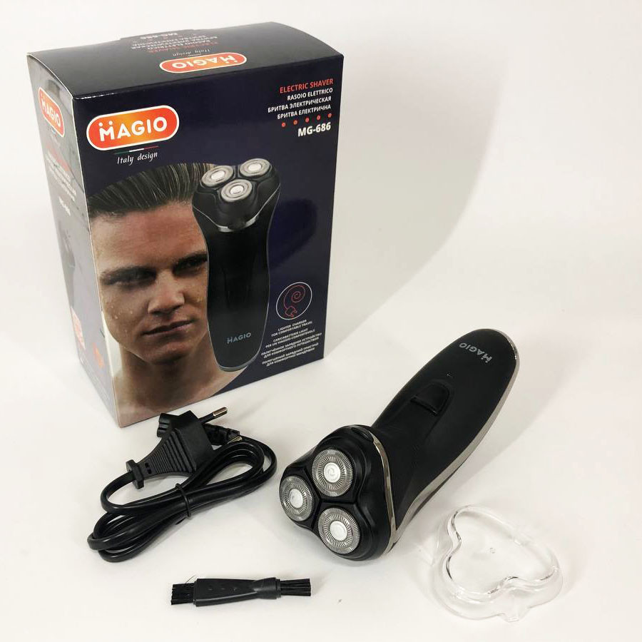 Електробритва для бороди MAGIO, Електрична бритва для стрижки з вологозахистом, Бритви акумуляторні ZW-53, фото 1