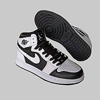 Кроссовки подростковые Nike Air Jordan 1 . Найк Джордан 1. высокие.кожанные