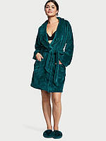 Короткий тёплый халат р.XS-S Victoria's Secret Logo Short Cozy Robe