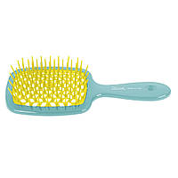 Janeke Superbrush Расческа для волос голубая с желтым
