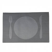 Набор сервировочных салфеток 12 шт "Семейный завтрак", серый (8907-305) Elisey
