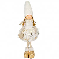 Новогодняя фигурка "Кукла Белоснежка" Белый 48 см Elisey (6013-014)