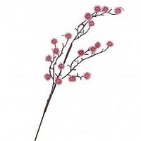 Декоративная ветка новогодняя 60 см Розовый Elisey (6009-012)